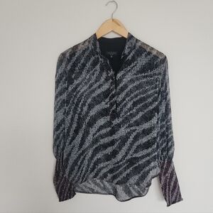 Stylish Black and Gray Women's Top
